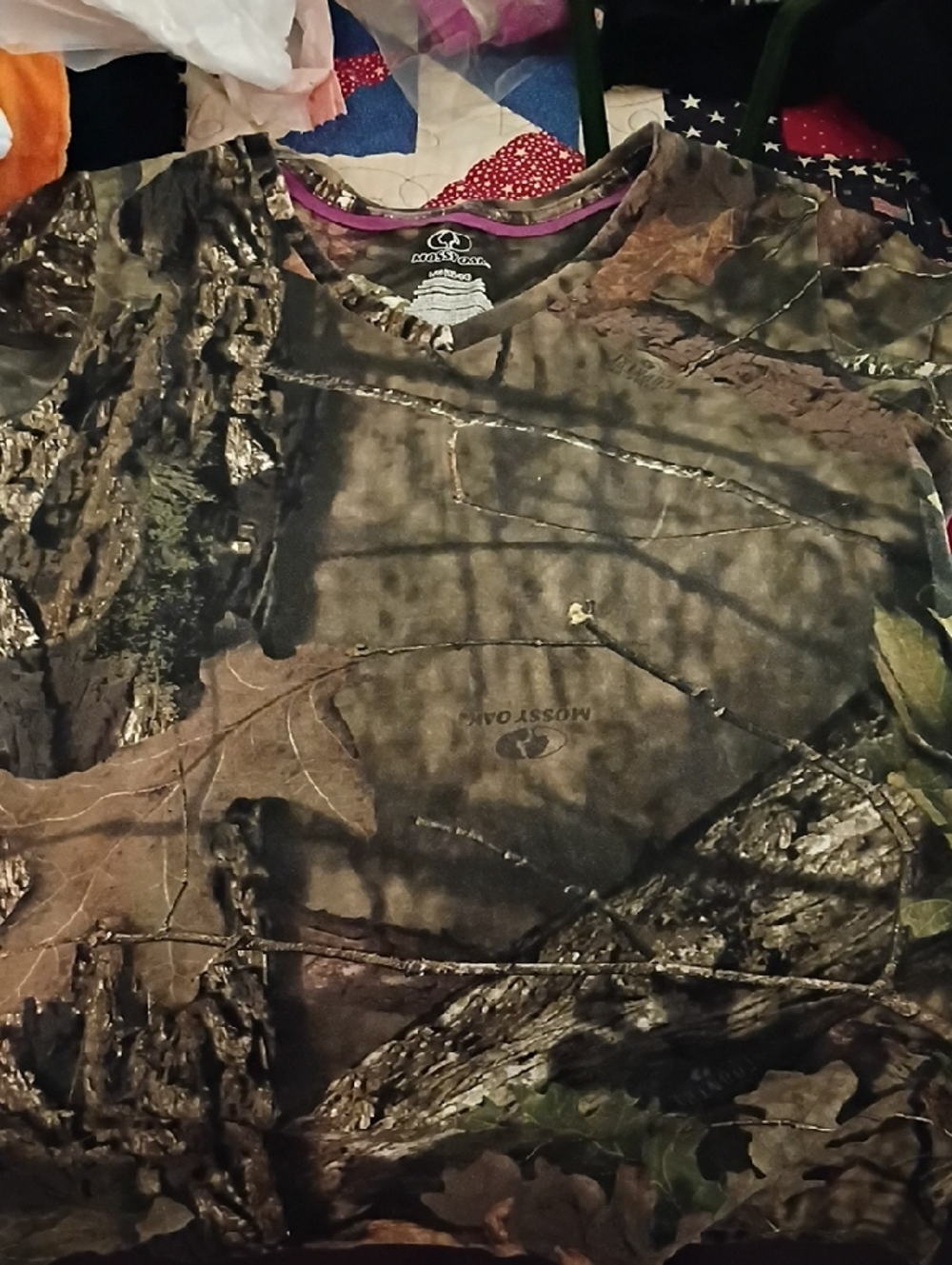 Mossy Oak Woodland Camo Short Sleeve Tee - Brown Green Black
